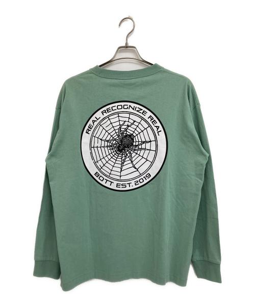 BoTT（ボット）BoTT (ボット) Spider LS Tee グリーン サイズ:XLの古着・服飾アイテム