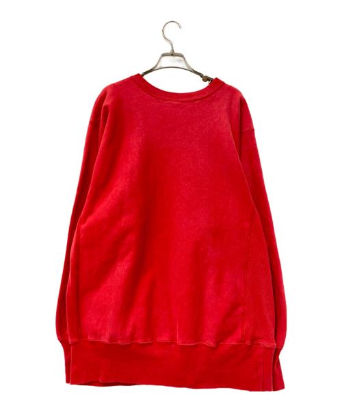 Champion（チャンピオン）Champion (チャンピオン) 90‘Sカレッジプリントスウェット レッド×ホワイト サイズ:XLの古着・服飾アイテム