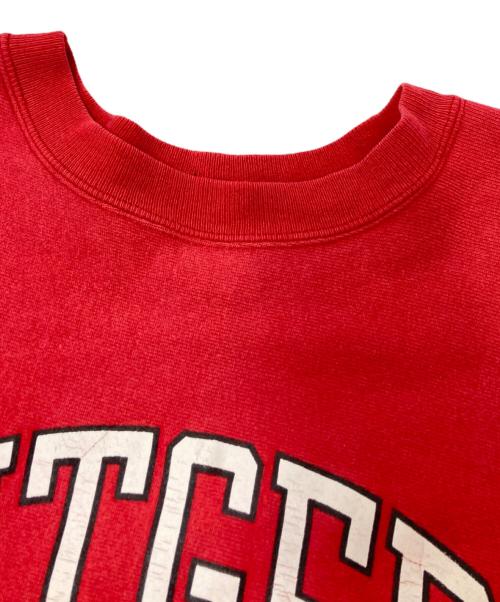 Champion（チャンピオン）Champion (チャンピオン) 90‘Sカレッジプリントスウェット レッド×ホワイト サイズ:XLの古着・服飾アイテム