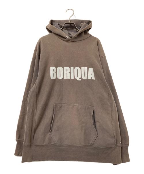 YES RUMBA（イエス ルンバ）YES RUMBA (イエス ルンバ) 90‘Sリバースタイププルオーバーパーカー ブラウン サイズ:XLの古着・服飾アイテム