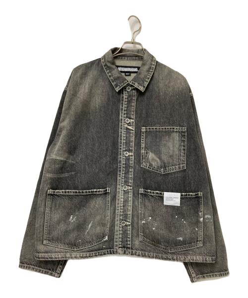 NEIGHBORHOOD（ネイバーフッド）NEIGHBORHOOD (ネイバーフッド) WASHED SHORT COVERALLGジャン ブラック サイズ:Mの古着・服飾アイテム