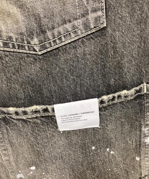 NEIGHBORHOOD（ネイバーフッド）NEIGHBORHOOD (ネイバーフッド) WASHED SHORT COVERALLGジャン ブラック サイズ:Mの古着・服飾アイテム