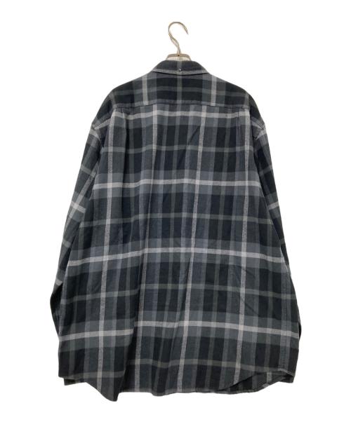 SUPREME（シュプリーム）SUPREME (シュプリーム) Plaid Flannel Shirt ブラック×グレー サイズ:XLの古着・服飾アイテム