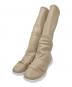 glamb（グラム）の古着「Drape Long Boots」｜ベージュ