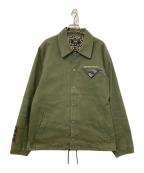 glambグラム）の古着「ハンティングコーチジャケットバイスクーカム」｜オリーブ