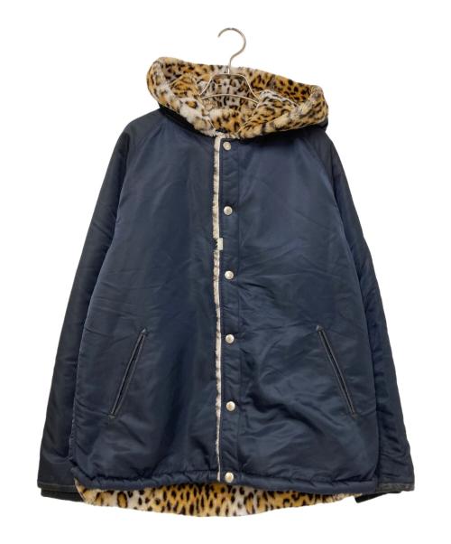CRIMIE（クライミー）CRIMIE (クライミー) LEOPARD BOA HOOD JACKET ブラック サイズ:XLの古着・服飾アイテム