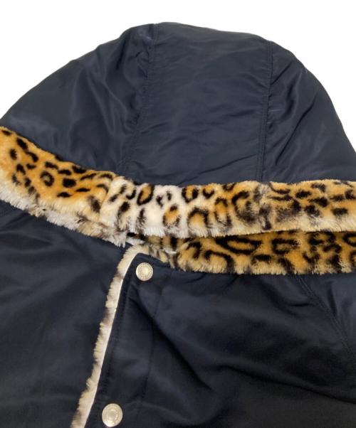 CRIMIE（クライミー）CRIMIE (クライミー) LEOPARD BOA HOOD JACKET ブラック サイズ:XLの古着・服飾アイテム