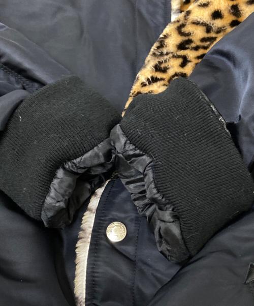 CRIMIE（クライミー）CRIMIE (クライミー) LEOPARD BOA HOOD JACKET ブラック サイズ:XLの古着・服飾アイテム