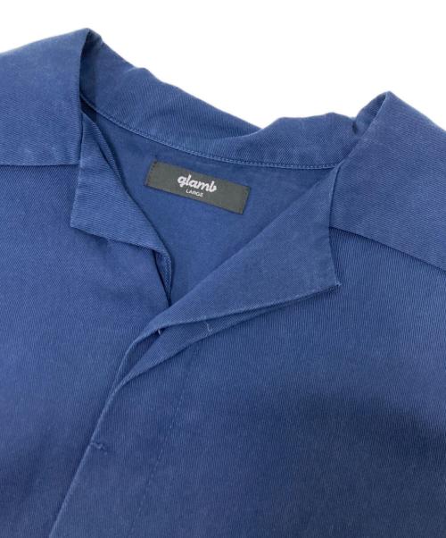 glamb（グラム）glamb (グラム) スキッパーシャツ ネイビー サイズ:Lの古着・服飾アイテム