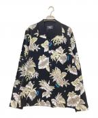 glambグラム）の古着「フロリアシャツ」｜ブラック