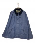 Barbour×JOURNAL STANDARDバブアー×ジャーナルスタンダード）の古着「別注デニムトランスポートジャケット」｜ネイビー
