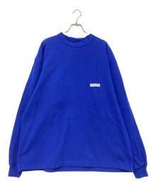 CAHLUMN（カウラム）の古着「ワンポイントロゴスウェットカットソー」｜ブルー