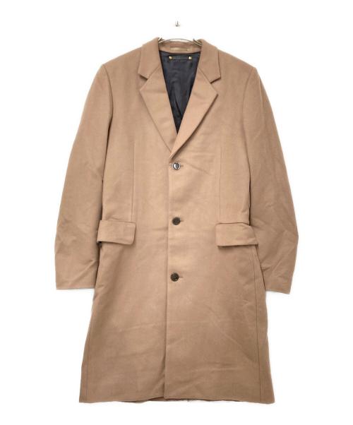 PAUL SMITH（ポールスミス）PAUL SMITH (ポールスミス) BEAVER MELTON SINGLE CHESTER COAT ベージュ サイズ:Lの古着・服飾アイテム