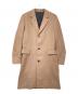 PAUL SMITH（ポールスミス）の古着「BEAVER MELTON SINGLE CHESTER COAT」｜ベージュ
