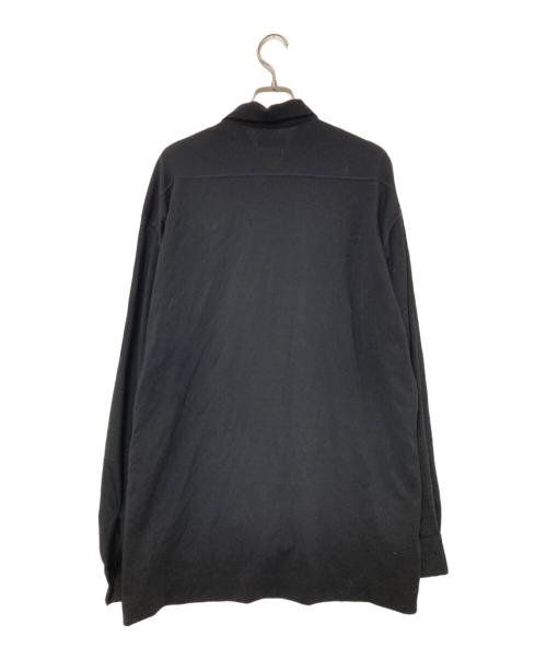 TOMORROW LAND（トゥモローランド）TOMORROW LAND (トゥモローランド) ウールナイロンジャージー オープンカラーシャツ ブラック サイズ:Sの古着・服飾アイテム