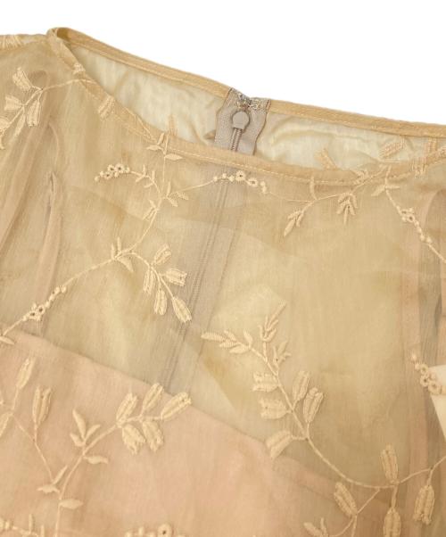 Iam（アイアム）Iam (アイアム) flower embroidery ops オレンジ サイズ:F 未使用品の古着・服飾アイテム