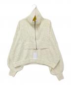 willfullyウィルフリー）の古着「ベスト付短丈ニット」｜ベージュ