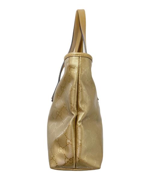 GUCCI（グッチ）GUCCI (グッチ) GG柄インプリメトートバッグ ゴールド サイズ:下記参照の古着・服飾アイテム