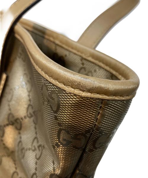 GUCCI（グッチ）GUCCI (グッチ) GG柄インプリメトートバッグ ゴールド サイズ:下記参照の古着・服飾アイテム