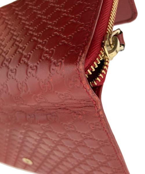 GUCCI（グッチ）GUCCI (グッチ) 長財布 レッドの古着・服飾アイテム