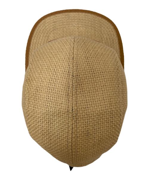 SUPREME（シュプリーム）SUPREME (シュプリーム) Raffia Camp Cap アイボリー×レッドの古着・服飾アイテム