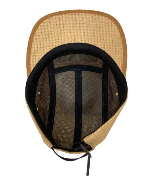 SUPREME（シュプリーム）SUPREME (シュプリーム) Raffia Camp Cap アイボリー×レッドの古着・服飾アイテム