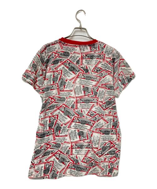 USED（ユーズド）USED (ユーズド) 80‘S総柄Tシャツ レッド×ホワイト サイズ:Mの古着・服飾アイテム