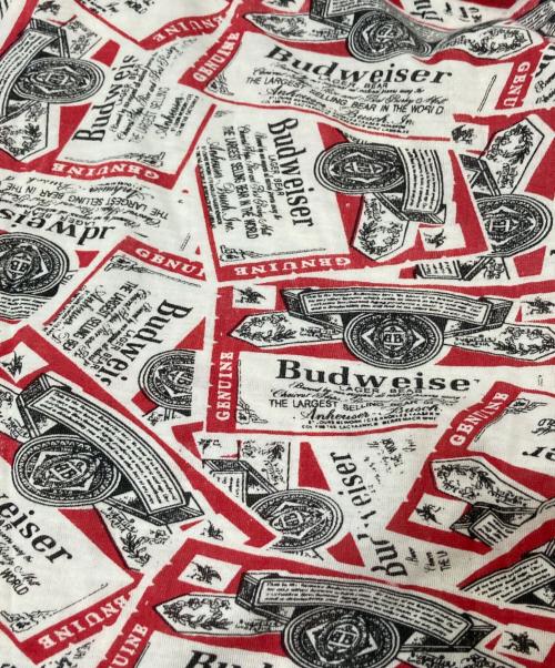 USED（ユーズド）USED (ユーズド) 80‘S総柄Tシャツ レッド×ホワイト サイズ:Mの古着・服飾アイテム