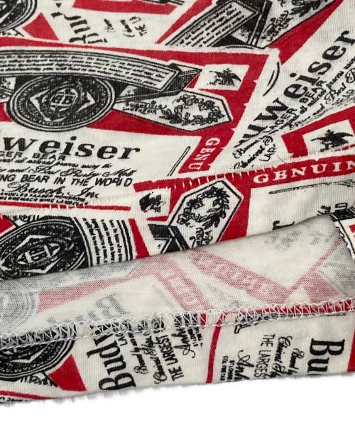 USED（ユーズド）USED (ユーズド) 80‘S総柄Tシャツ レッド×ホワイト サイズ:Mの古着・服飾アイテム