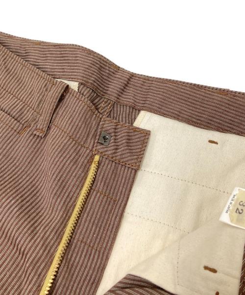 DALEES&CO（ダリーズ）DALEES&CO (ダリーズ) ストライプパンツ ブラウン サイズ:32の古着・服飾アイテム