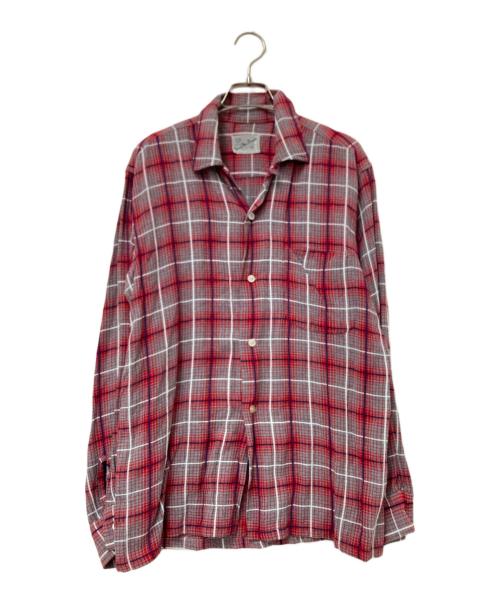 Sandy mac Donald（サンディマクドナルド）Sandy mac Donald (サンディマクドナルド) 60-70‘Sチェックシャツ レッド×グレー サイズ:Mの古着・服飾アイテム