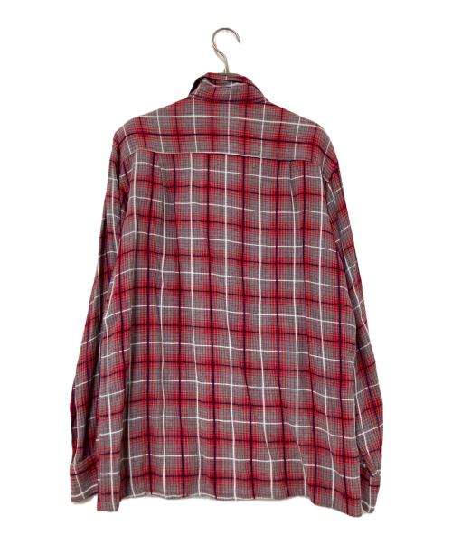 Sandy mac Donald（サンディマクドナルド）Sandy mac Donald (サンディマクドナルド) 60-70‘Sチェックシャツ レッド×グレー サイズ:Mの古着・服飾アイテム