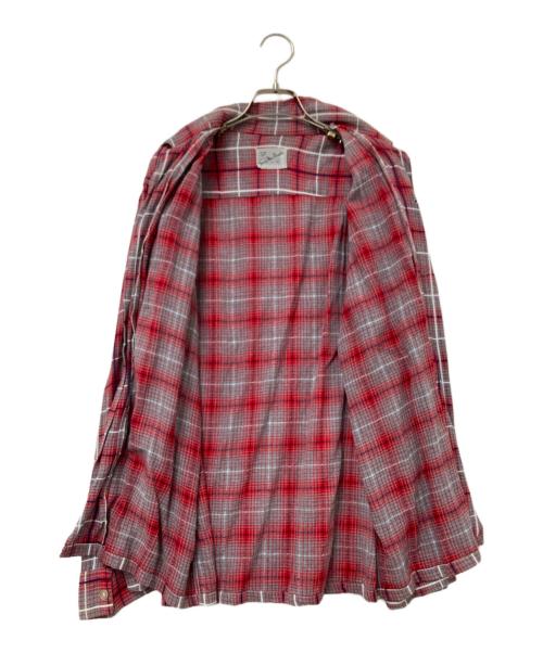 Sandy mac Donald（サンディマクドナルド）Sandy mac Donald (サンディマクドナルド) 60-70‘Sチェックシャツ レッド×グレー サイズ:Mの古着・服飾アイテム