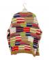 BEAMS+ (ビームスプラス) Crew Hand Knit Patchwork マルチカラー サイズ:L：17000円