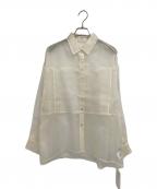 FRAY IDフレイ アイディー）の古着「シアーシャツ」｜ホワイト
