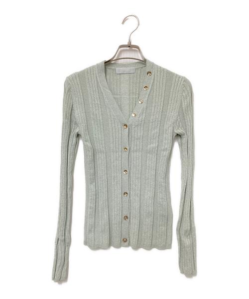 CELFORD（セルフォード）CELFORD (セルフォード) ラメニットカーディガン グレー サイズ:36の古着・服飾アイテム