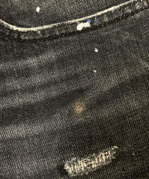 Denham（デンハム）Denham (デンハム) 加工デニムﾊﾟﾝﾂ ブラック サイズ:W31×L30の古着・服飾アイテム