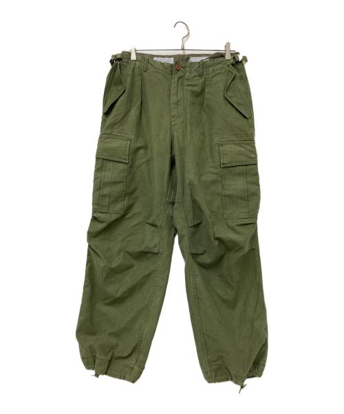 EASTLOGUE PERMANENT（イーストローグ パーマネント）EASTLOGUE PERMANENT (イーストローグ パーマネント) WIDE FIT FELD PANTS オリーブ サイズ:Mの古着・服飾アイテム