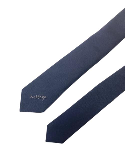 BOTTEGA VENETA（ボッテガベネタ）BOTTEGA VENETA (ボッテガベネタ) エンブロイダリーロゴネクタイ ブラック サイズ:下記参照の古着・服飾アイテム