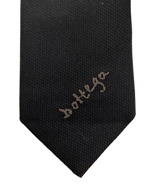BOTTEGA VENETA（ボッテガベネタ）BOTTEGA VENETA (ボッテガベネタ) エンブロイダリーロゴネクタイ ブラック サイズ:下記参照の古着・服飾アイテム