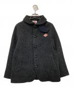 DANTONダントン）の古着「ウールモッサ丸衿ブルゾン」｜ブラック