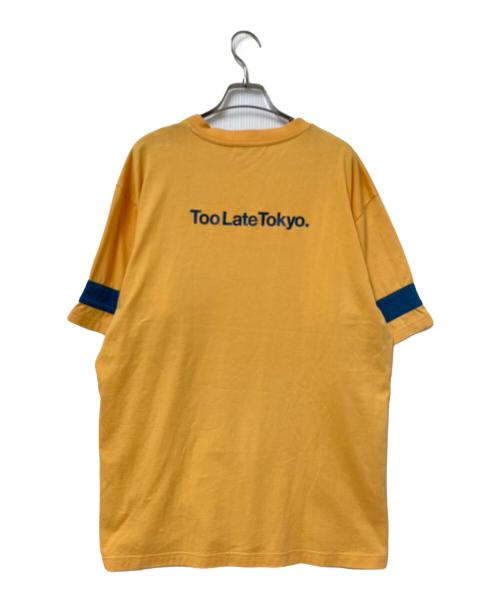 FUTUR（フューチャー）FUTUR (フューチャー) Too Late Tokyo. tee オレンジ サイズ:Lの古着・服飾アイテム