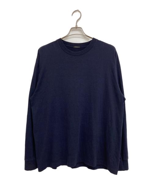 COMOLI（コモリ）COMOLI (コモリ) 空紡天竺 長袖Tシャツ ネイビー サイズ:3の古着・服飾アイテム