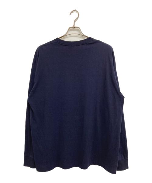 COMOLI（コモリ）COMOLI (コモリ) 空紡天竺 長袖Tシャツ ネイビー サイズ:3の古着・服飾アイテム