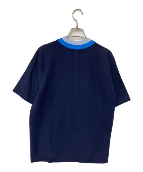 CFCL（シーエフシーエル）CFCL (シーエフシーエル) cupro garter crew neck ネイビー サイズ:1の古着・服飾アイテム