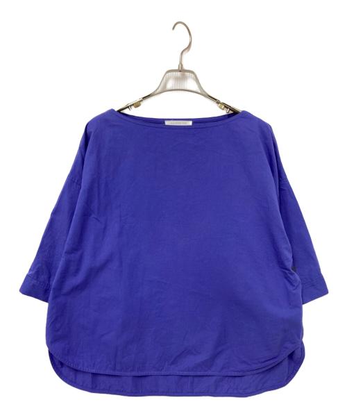 GALERIE VIE（ギャルリーヴィー）GALERIE VIE (ギャルリーヴィー) コンパクトコットンツイル ワイドスリーブブラウス パープル サイズ:Fの古着・服飾アイテム