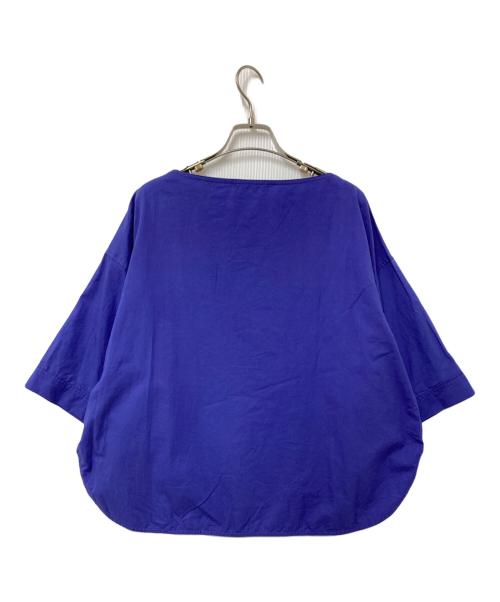 GALERIE VIE（ギャルリーヴィー）GALERIE VIE (ギャルリーヴィー) コンパクトコットンツイル ワイドスリーブブラウス パープル サイズ:Fの古着・服飾アイテム