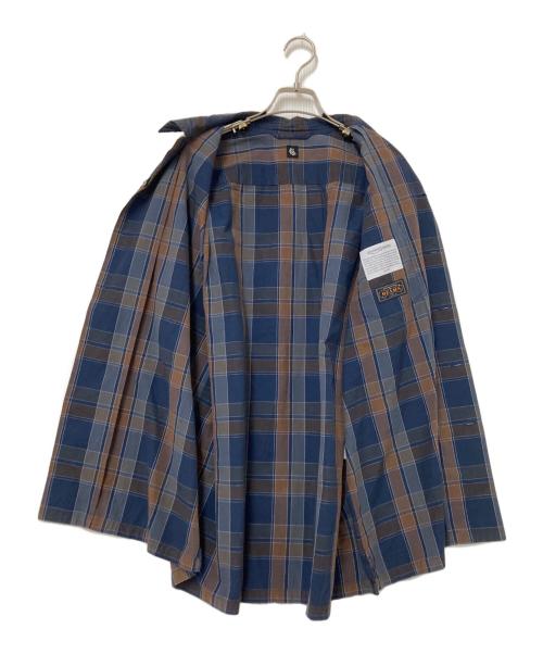 KAPTAIN SUNSHINE（キャプテンサンシャイン）KAPTAIN SUNSHINE (キャプテンサンシャイン) チェックオープンカラーシャツ ブラウン×ネイビー サイズ:40の古着・服飾アイテム