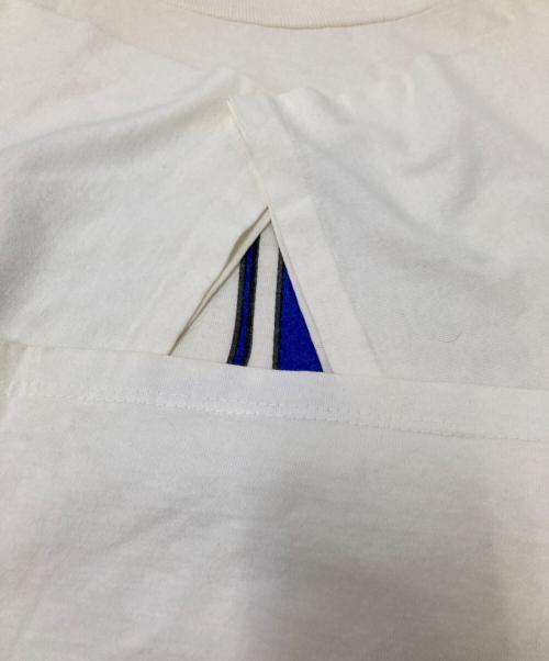 THE GAME（ザゲーム）THE GAME (ザゲーム) 90‘SプリントTシャツ ホワイト×ブルー サイズ:XLの古着・服飾アイテム