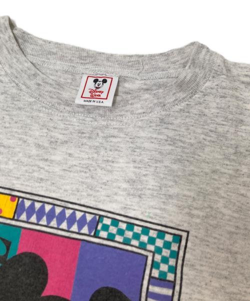 DISNEY（ディズニー）DISNEY (ディズニー) 90‘SミッキープリントTシャツ グレー サイズ:Lの古着・服飾アイテム
